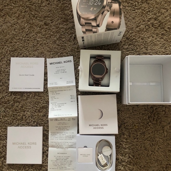 michael kors smartwatch chocolate